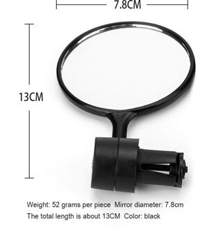 1 Pcs Mini Verstelbare Stuur Flexibele Veiligheid 360 Degreer Fiets Achteruitkijkspiegel