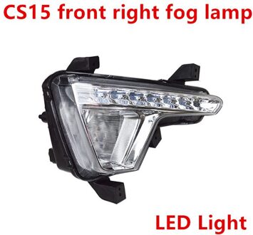 1 Pcs Mistachterlicht/Mistlamp Led Voor Changan CS15 Anti-Fog Lamp voorkant rechtsaf