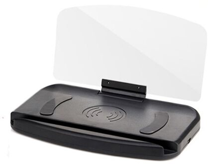 1 Pcs Mobiele Telefoon Beugel Hud Auto Navigatie Projector Head-Up Display Qi Draadloze Oplader Auto Bracket