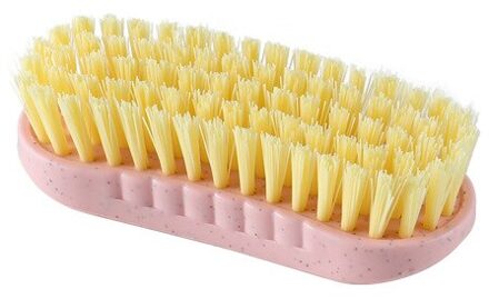 1 Pcs Multifunctionele Schrobben Borstels Soft Haar Plastic Thuis Cleaning Tools Schoenen Borstel Wasborstel roze