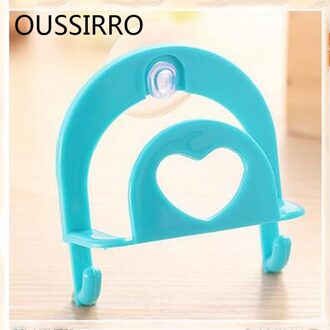 1 pcs multifunctionele Wand gemonteerde Zuignap Opbergrek Handdoek Diversen Organizer Badkamer Accessoires Keuken Accessoires