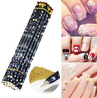 1 Pcs Nail Art Puntjes Potlood Strass Crystal Pick Up Wax Pen Kralen Gems Picker Manicure Salon Decoratie Gereedschappen