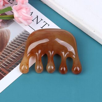 1 Pcs Natural Ox Horn Pocket Comb Wide Toothed Comb SPA Guasha Scalp Massage Brush Hair Care Tool