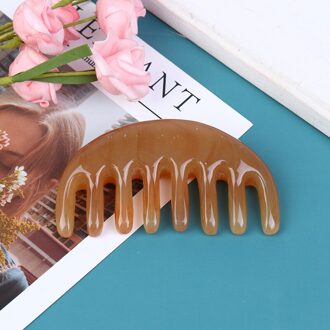 1 Pcs Natural Ox Horn Pocket Comb Wide Toothed Comb SPA Guasha Scalp Massage Brush Hair Care Tool