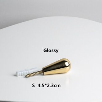 1 pcs Nordic stijl minimalistische creatieve haken woonkamer veranda decoratie messing jas haak haak enkele haak C-S