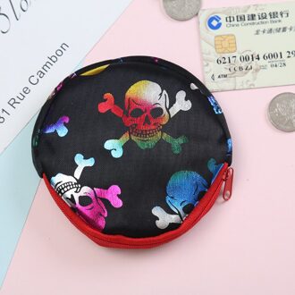 1 Pcs Novelty Halloween Ster Pompoen Schedel Spider Portemonnee Tas Ronde Portemonnee Jongen Meisje Briefpapier Kaarthouders 3