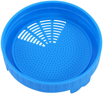 1 Pcs Nursery Trays Kiemen Deksel Food Grade Mesh Spruit Cover Voor Zaad Groeiende Kieming Plantaardige Siliconen Afdichtring Deksel blauw