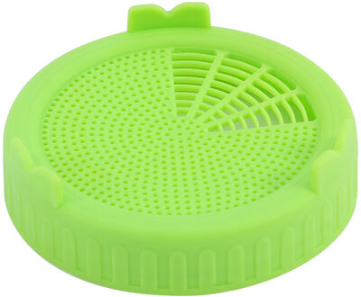 1 Pcs Nursery Trays Kiemen Deksel Food Grade Mesh Spruit Cover Voor Zaad Groeiende Kieming Plantaardige Siliconen Afdichtring Deksel groen
