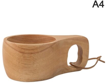 1 Pcs Office Cups Wijnglazen Creatieve Koffiekopjes Houten Mokken D