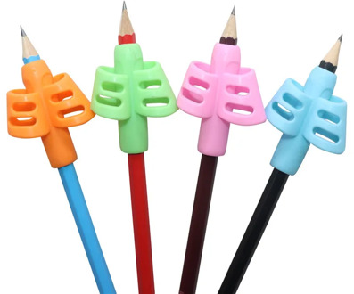 1 Pcs Pen grips Writing Posture Corrector Two Fnger Silicone Pen Holder Student Children Learning Writing Tools Supplies Gifts
