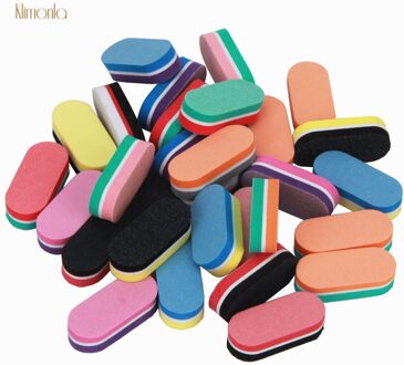 1 Pcs Professionele Zwarte Nagelvijl Demping Polijsten Blok Polijsten Nail Art Manicure Spons Frustratie Nail Art Tool mini 1 stk willekeurig