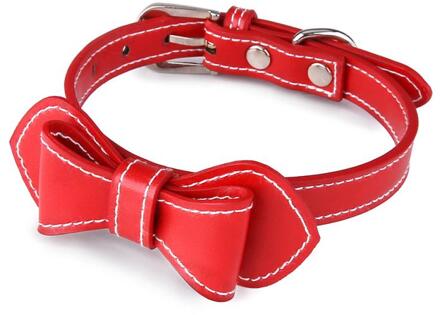 1 Pcs Puppy Cat Halsbanden Verstelbare Lederen Strik Kitten Kraag Voor Small Medium Honden Katten Chihuahua Pu Kraag Zachte lederen 01