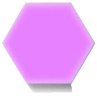 1 Pcs Quantum Lamp Led Lamp Modulaire Touch Gevoelige Verlichting Zeshoekige Nachtlampje Lampen Wandlamp Zeshoekige Wandlamp Paars