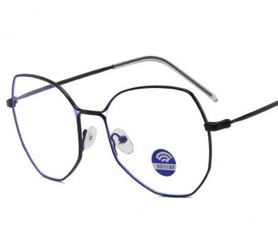 1 Pcs Retro Anti Blauw Licht Glazen Frame Metalen Ronde Optische Sepectacles Vlakte Brillen Eyewear Voor Mannen Vrouwen Unisex