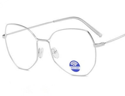 1 Pcs Retro Anti Blauw Licht Glazen Frame Metalen Ronde Optische Sepectacles Vlakte Brillen Eyewear Voor Mannen Vrouwen Unisex