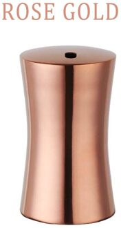 1 Pcs Roestvrij Staal Tandenstoker Box Europese Stijl Sleek High-End Tandenstoker Houder Thuis Keuken Desktop Accessoires roos goud