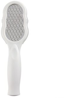 1 Pcs Rvs Eelt Remover Voet Bestand Schraper Pedicure Gereedschap Dode Dode Huid Remover Voor Voeten Voetverzorging wit