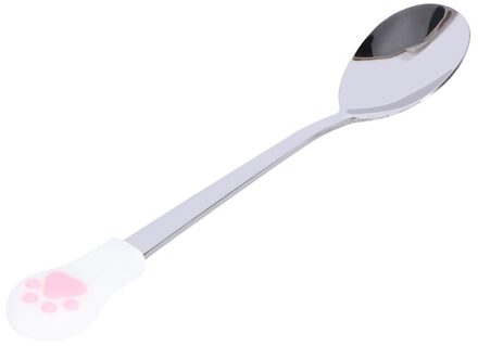 1 Pcs Rvs Lepel Leuke Kat Klauw Koffielepels Fruit Dessert Lepel Snoep Thee Lepel Servies Keuken Benodigdheden