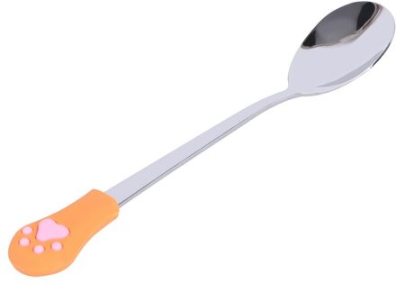1 Pcs Rvs Lepel Leuke Kat Klauw Koffielepels Fruit Dessert Lepel Snoep Thee Lepel Servies Keuken Benodigdheden