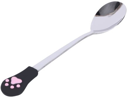 1 Pcs Rvs Lepel Leuke Kat Klauw Koffielepels Fruit Dessert Lepel Snoep Thee Lepel Servies Keuken Benodigdheden
