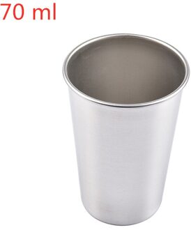 1 Pcs Rvs Metalen Bier Beker Wijn Kopjes Koffie Tumbler Thee Melk Mokken Home 30Ml/70ml/180Ml/320Ml