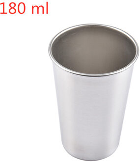 1 Pcs Rvs Metalen Bier Beker Wijn Kopjes Koffie Tumbler Thee Melk Mokken Home 30Ml/70ml/180Ml/320Ml