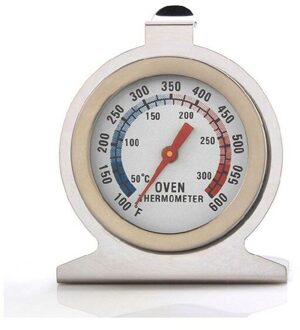 1 Pcs Rvs Voedsel Vlees Temperatuur Classic Stand Up Dial Oven Thermometer Gauge Gage Fornuis Thermometer Mini Handig