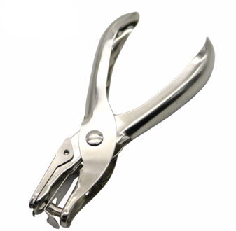 1 Pcs School Kantoor Metalen Enkele Perforator Hand Papier Punch Een Gat Scrapbooking Stoten 8 Pagina 'S Alle Metalen Materialen