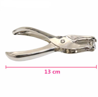 1 Pcs School Kantoor Metalen Enkele Perforator Hand Papier Punch Een Gat Scrapbooking Stoten 8 Pagina 'S Alle Metalen Materialen