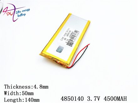 1 pcs [SD] 3.7 V, 4500 mAH, [4850140] 5050140 Polymeer lithium-ion/Li-Ion batterij voor SPEELGOED, POWER BANK, GPS, mp3, mp4, mobiele telefoon, luidspreker