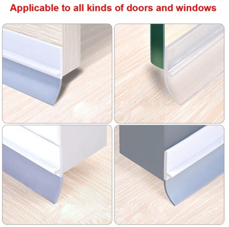 1 Pcs Self Adhesive Seal Strip 1M Silicone Door Window Draught Dustproof Weatherstrip LO88