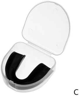 1 Pcs Sport Tanden Beschermen Mond Guard Gebitsbeschermer Tanden Cap Beschermen Boksen Basketbal Tanden Guard Gum Shield Vijf Kleuren zwart
