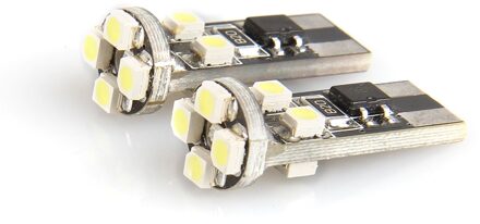 1 PCS T10 LED canbus Licht W6W 194 Interieur Xenon Witte LED CANBUS GEEN OBC FOUT t10 8SMD 3528 2.5 W met Lens Projector Aluminium