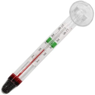 1 Pcs Thermometer Aquarium Dompelpompen Fish Tank Accessoires Voor Water Temperatuur Meting Waterdicht Zuignap Glazen Buis