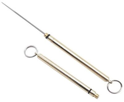 1 Pcs Titanium Pocket Tandenstoker Houder, Herbruikbare Tandenstoker Met Waterdicht Roestvrij Staal Tandenstoker Box Mini Tandenstoker Houder goud