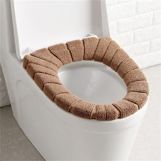 1 Pcs Toilet Seat Cover Zachte Comfortabele Wasbare Pompoen Patroon Winter Warm Closestool Mat Commode Seat Deksel Pad Badkamer Decor