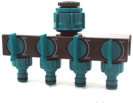 1 Pcs Tuin Irrigatie 4-Way Tap Slang Splitter Tuin Drip Slang Fittings Connector Irrigatie Set Tuin Shunt