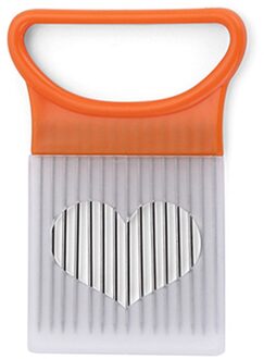 1 Pcs Ui Vork Snijmachine Tomaat Cutter Keuken Groente Gereedschap Easy Cut Rvs Shredders Metalen Vlees Naald Accessoires oranje