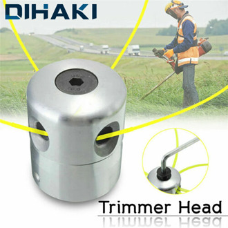 1 Pcs Universal Grass Trimmer Head Aluminium Strimmer Head and Trimmer Heads String Set Grass Brush Cutter Accessory Replaceable