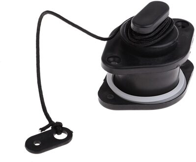 1 Pcs Universele PVC Scupper Plug Aftapkraan Cap Boot Accessoires voor Kajak Opblaasbare Rubberboot Boot Gear 24mm/ 36mm Zwart Wit 24mm zwart