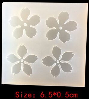 1 PCS UV Hars Sieraden Vloeibare Siliconen Mal Cherry Blossom Bloemen Mallen Voor DIY Ketting Hanger Charms Maken Sieraden groot