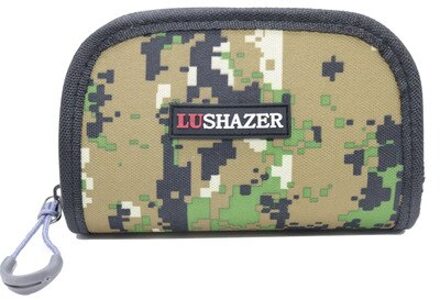 1 Pcs Vissen Lokt Tas Portemonnee Lepel Spinner Aas Storage Case Metalen Jigbait Jig Lepel Visgerei Zak Outdoor Vissen Accessoires geel-groen