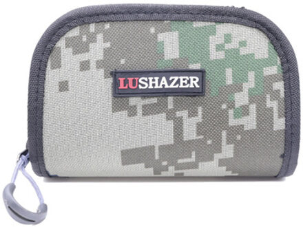 1 Pcs Vissen Lokt Tas Portemonnee Lepel Spinner Aas Storage Case Metalen Jigbait Jig Lepel Visgerei Zak Outdoor Vissen Accessoires grijs-groen