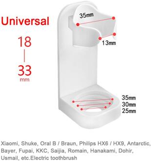 1 Pcs Wall Mount Traceless Elektrische Tandenborstelhouder Stand Rack Body Base Stander Badkamer Organizer Badkamer Accessoires