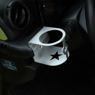 1 Pcs Water Bekerhouder Accessoires Aluminium Beugel Pro zilver