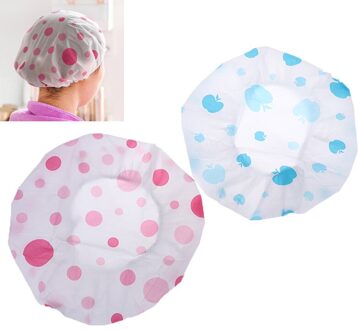 1 Pcs Waterdichte Douche Cap Dikker Sauna 'S Bad Hoed Kids Haar Badmuts Voor Vrouwen Kinderen Haar Beschermende Cap Willekeurige