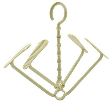 1 Pcs Winddicht Hanger Voor Schoenen-Kleur Plastic Schoenen Rek met 4 Haken Kan Hangt 2 Paar Schoenen -huishoudelijke Schoonmaakproducten groen