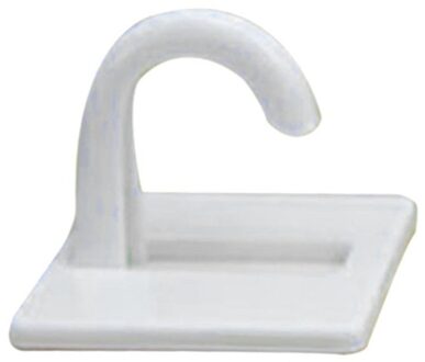 1 Pcs Wit Zelfklevende Plastic Vierkante Haak Kleine Wandsteun Houder Haak Voor Thuis Keuken Badkamer