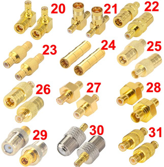 1 Piece SMA / RP-SMA to MMCX / SMB / MCX / SMC Male Plug & Female jack RF Coaxial connector Straight