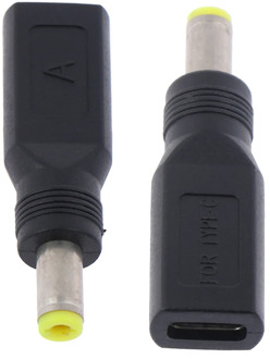 1 Piece USB 3.1 Type C USB-C Female To 5.5mm X 2.5mm Male DC Power Charging Adaptor Connector